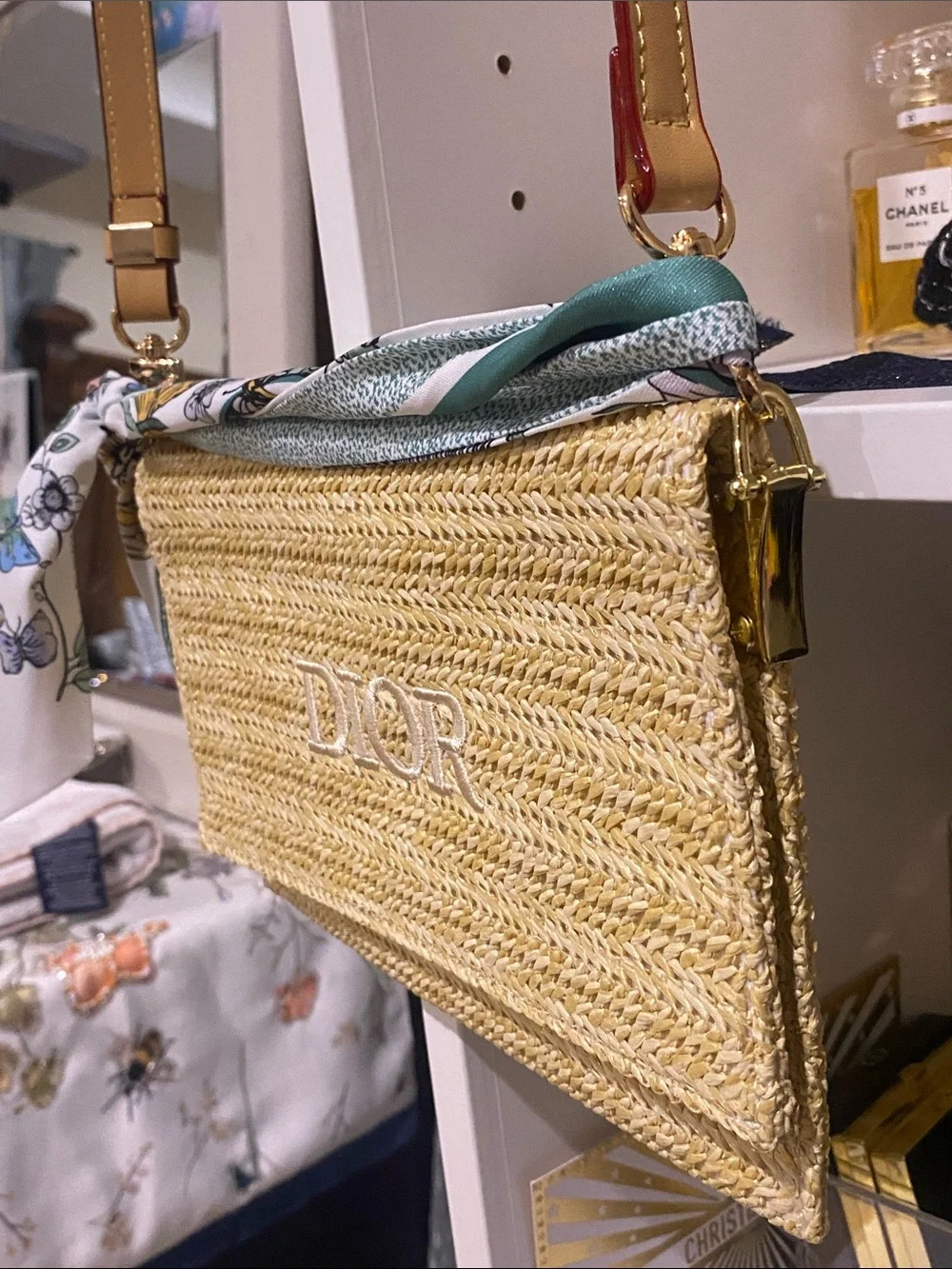 Dior Raffia Bag